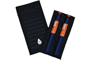 KAIO-DIA Dia-Cool, trousse isotherme pour 2 stylos à insuline - Refroidissement écologique par évaporation pour médicaments - Accessoire de voyage pour diabétiques.
