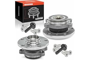 Frankberg 2x cuscinetti ruota Set cuscinetti ruota 4 FORI Asse anteriore Ruota flangiata ⌀136,3 Con anello magnetico ABS Compatibile con Golf VI 5K1 Golf V 1K1 Golf Plus 521 5M1 Replace# 5K0498621