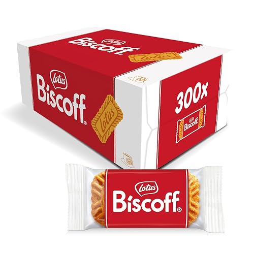 Lotus Biscoff | Original Caramelised Biscuit | 300 Individually Wrapped Biscuits | Unique Crispy Taste | Vegan | No Added Flavours or Dyes | 1,875 kg