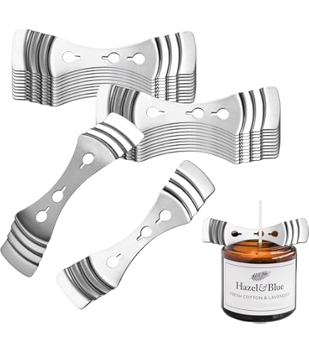 10x Edelstahl Kerzen-Docht Halter - Metall Docht-Ze Produktbild-Vorschau 8