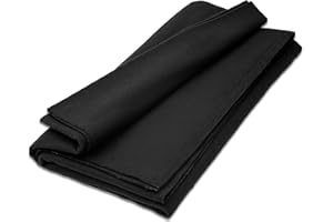 MOLTONMARKT ALTE Version - B1 Bühnenmolton Meterware – 3 m, 300 g/m2, Schwarz