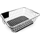 TEKCOOL Stainless Steel Utensils Basket Drainer & Dish Drainer Basket for Kitchen/Utensil Stand for Kitchen/Dish Drying Rack 