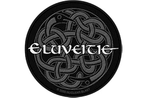 RAZAMATAZ Eluveitie Logo Unisex Patch Standard 100% Polyester Undefiniert Band-Merch, Bands