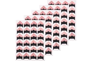 SIOJOHAO 15 Blätter 360 Stück schwarze Fotoecken Montage selbstklebend für DIY Fotoalbum Journal (Rose Gold)