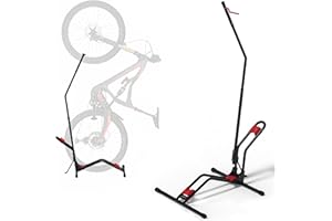 Stryser Soporte Bicicletas Suelo Caballete Bicicleta Soporte Bici - Base Estable, Acero Premium, Para MTB, Carretera y Niños aparca bicis 20-29", Fácil Montaje (4 Puntos)