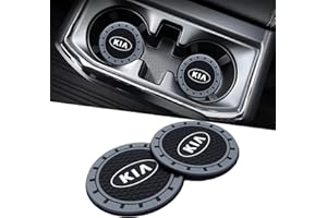 DDFF 2 Pezzi Sottobicchieri per Auto, Auto Accessori Interni, Gomma Antiscivolo Sottobicchieri per Auto, Adatto pe K5 K7 Sportage Soul NIRO Sorento Sedona Rio Forte Optima Stinger