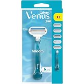 Gillette Venus Smooth Kadın Tıraş Makinesi + 5 Yedek Tıraş Bı&ccedil;ağı