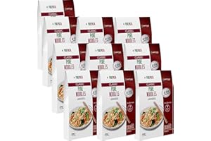 PUREPASTA PureNoodles Tallarines Konjac 10 Pack 200 gramos | Vivir Sin Gluten Con Harina Con La Pasta Contra Intolerancia Gluten | Bajo En Calorias Y Carbohidratos