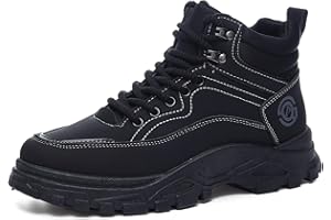 Ahico Stivali alla moda Stivali da uomo confortevoli per passeggiate casual