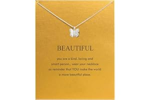 ZYAWP Unicorn Pendant Necklace with Message Card Bar Necklaces Friendship Sun Good Luck Elephant Pendant Chain Necklace for Women Girl Gift