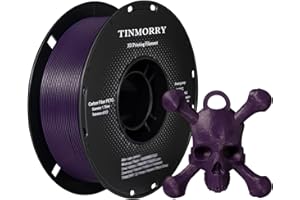 Carbon Fiber PETG Filament 1.75mm, TINMORRY PETG-CF 3D Printer Filament, Compatible with Bambu FDM 3D Printer, 1 KG 1 Spool, Violet
