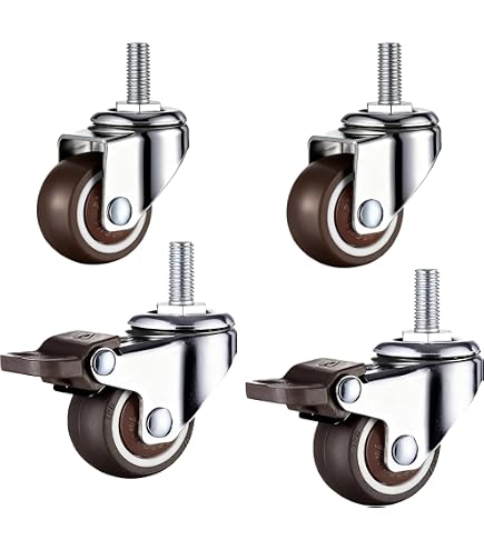 Gedotec Möbelrolle zum Einbohren Transportrollen ohne Bremse | Gesamt- 36 mm | Transportrolle