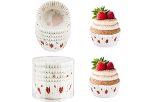 CUTILAND Pirottini Muffin e Cupcake, 100 Pezzi in Silicone e Carta, Stampo per Mini Muffin