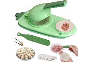 shallyong Maszyna do pierogów 2 w 1, Easy Foremka do pierogów, do domowej produkcji pierogów, zielona