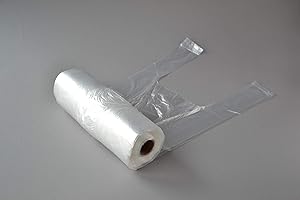 GENERISCH 4000 Stück Knotenbeutel auf Rolle für 3 kg (22+12×38 cm, 9my) (transparent) Obstbeutel Hemdchen-Tragetasche Tüte Plastiktüten Hemdchentüten