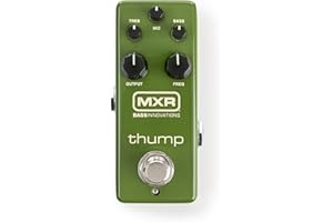 MXR - Pedale per Basso con EQ a 3 bande e Frequenza Medie Regolabile (M281 Thump Bass Preamp)