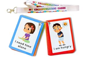 ALBIDAYA ISLAMIC STORE Communication Cards for Non Verbal Children and Adults, Autism Special Needs Visual Communication Aid Flash Cards