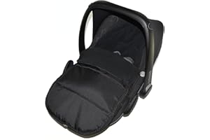 FOR YOUR LITTLE ONE Car Seat Footmuff/Cosy Toes Compatible with Maxi COSI Cabrio Black Jack