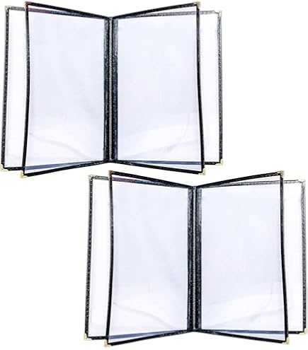 Yescom WeChef Restaurant Menu Covers 8.5x11IN Single Page PU Leather With Angled Corners For Wine List Cafe Bar Pub Hotel 5 Pack - View #8