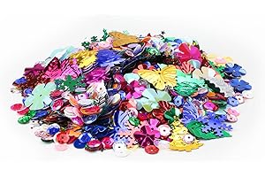 Lentejuelas Manualidades, HASLED Lentejuelas, Lentejuelas Coloridas Con Purpurina Adecuadas Para Manualidades, Fiestas de Halloween, Decoración de Uñas y Manualidades de Resina