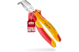 Wiha Installationszange TriCut electric VDE (38853), Seitenschneider + Abisolierzange + Abmanteln | Elektrikerzange für Schalter + Steckdosen | 170 mm