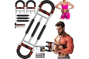 HELISAN HELSIAN Upgraded 3 Springs Twister Arm Trainer, 20-130lb Adjustable Chest Exerciser, Arm Trainer for Men, Portable Chest Trainer, Shoulders & Forearms Muscle Training Exercise Equipment for Men Women
