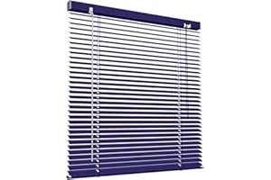 Victoria M. Veneziana in Alluminio, 90 x 130 cm, Blu, Montabile Senza Fori, Incluse Clip di Fissaggio Klemmfix