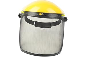 Milageto Professional Forestry Helmet Kettensägenschutzhelm mit Visier, Professional Chainsaw Safety Helmet, Gesichtsschutz mit verstellbarem Kopfband für 52-66 cm Kopfumfang