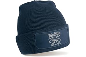 D Design Invent Print! 80th Birthday Hat Gift for Men Vintage Beanie Hat Keepsake Present Gift Idea