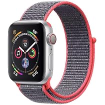 Promate Sports Loop Band for Apple Watch 38mm/40mm, Premium Nylon Weave  Mesh Band with Dense Loop and Adjustable Wrist Strap for Apple Watch Series  1,2,3 and 4, Fibro-38 Pink: Buy Online at