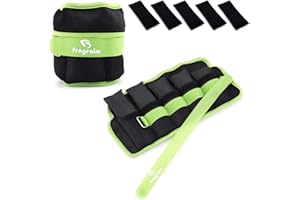 Fragraim Pesi per Caviglie Regolabili, Polsiere Pesi 1-1,5/2/3/4/5/6/8/10 kg Coppia con Coppia con Peso Rimovibile per Jogging, Ginnastica, Aerobica, Terapia Fisica, Allenamento di Resistenza