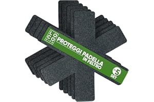 SIDORENKO Loco Bird - Set di 6 protezioni per padelle in feltro, 38 cm, protezione impilabile, dimensioni personalizzabili, separatore per padelle in grigio, vaso di feltro, protezione per pentole, sottopentola