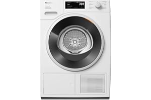 Miele TSF 763 WP EcoSpeed, Asciugatrice T1 a Pompa di Calore 8 kg, con Tecnologia EcoDry e DryCare 40, FragranceDos, Miele@Home, Classe di Efficienza Energetica A+++, Bianco Loto