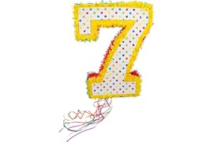 Folat-Number 60947-Pinata Multicolore 50 cm-Piñata en Forme de Numéro 7 pour anniversaire de 7 ou 70, Accessoires de Fête, 60947