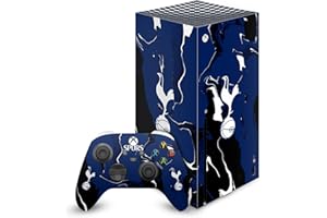 Head Case Designs Officially Licensed Tottenham Hotspur F.C. Marble Logo Art Vinyl Sticker Gaming Skin Decal Cover Compatible With Xbox Series X Console and Controller Bundle