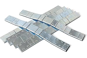 ZERINT WW-15SS60 60 Pezzi Zincati Pesi Adesivi Equilibratura,Pesi Equilibratura per Auto, Camion