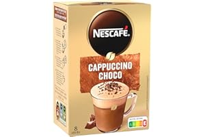 Nescafé Cappuccino Choco - Café Soluble - Boîte de 8 Sticks