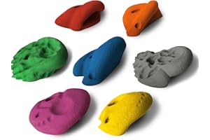 ‎ALPIDEX ALPIDEX 7 Klettergriffe XL | Henkelgriffe | Extra Große Griffe | Hinterschneidungen | Verschiedene Formen Farben | Klettersteine