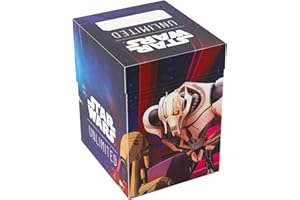 Star Wars Unlimited Soft CRATE - oficjalnie licencjonowane, w pełni kolorowe, trwałe pudełko, posiada 60 dwustronnych kart, TCG i LCGs, Ahsoka Tano/General Grievous Design, Made by Gamegenic