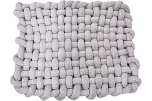 Wonder Space Tapis d'éveil bébé Doux et Moelleux - Coussin en Tissu Pur Fait Main, décor de Chambre pour Enfant, idéal pour Dormir, Jouer sur Le Ventre et à la crèche (Gris)