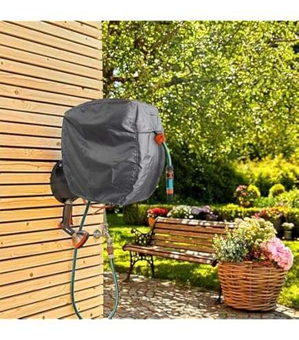 KONTONTY Gartenschlauch Abdeckung - Wasserdichte Schutzhülle Für Schlauchtrommel