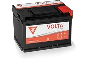 VOLTA BATERÍAS Bateria de Coche Gama Classic + 62Ah 560A - Borne +Dcha - Medidas Largo 242 x Ancho 175 x Alto 175 mm. con 2 años de Garantía - Fabricación Europea.
