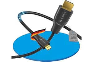 Sonero® Kabel Premium High Speed Micro HDMI do HDMI 4K, wtyczka Micro HDMI D do HDMI A, pozłacane lub podwójnie ekranowane styki, 0,50 m