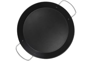 ALZA Basic - Poêle à Paella de 40 cm, Acier Inoxydable 18/10, Tous Types de Feux, Induction et Four, Revêtement Antiadhésif Multicouche Sans PFOA