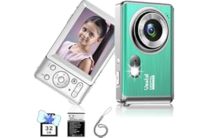 VMOTAL 4K Compact Digital Camera with SD Card, 48MP Photo/ 4K Video 30FPS/ 2.8”HD Screen/ 18X Zoom, Camera Beginners for Kids/Children/Teenagers/Students/Teens