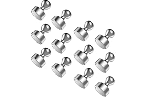 PRETTOP Neodymium Magnets, Extra Strong Rare Earth Magnets for Fridge Whiteboard Office Noticeboard Crafts Kitchen Map, Small Mini Round Powerful Permanent N52 Grade Magnet Heavy Duty, 12×16mm, 12PCS