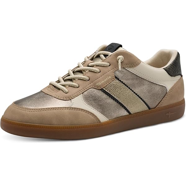 Tamaris Low 1-23752-45 sneakers voor dames, cognac comb, 38 EU, Cognac Kam, 38 EU