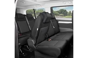 Accesorionline Fundas de Asiento para PROACE 2016- / PROACE Verso II 2016-2-9plazas -100% A Medida (2ªFila (1 Respaldo Individual + 1 Doble))