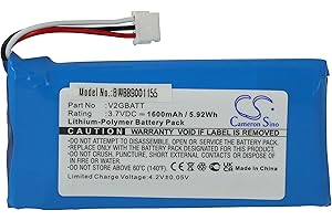 vhbw Batterie Compatible avec SportDog TEK 2.0 GPS, TEK-2L, TEK-V2LT Collier de Dressage de Chien (1600mAh, 3,7V, Li-polymère)