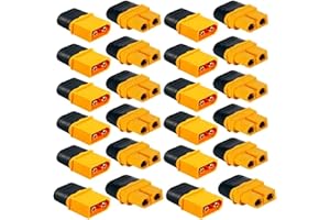 RUNCCI-YUN 24 Stücke 12 Paar XT-60 stecker,XT-60 Männlich Weiblich Connector,XT60H Battery Plugs for RC Lipo Battery Helicopter Quadcopter(12 Stück XT60H Stecker + 12Stück XT60H Buchse)